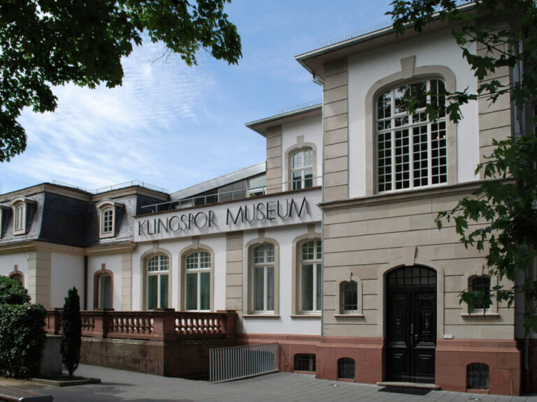 Outside Klingspor Museum in Frankfurt